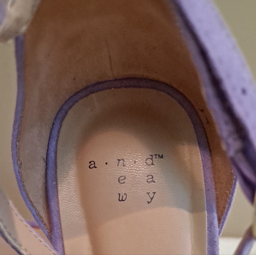 A New Day Lilac Sandals Sz 11 - Picture 7 of 8